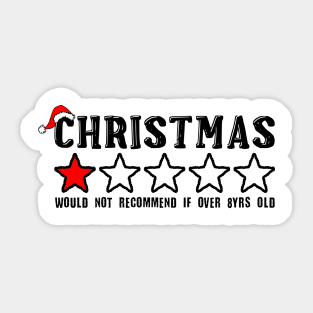 Christmas One Star Sticker